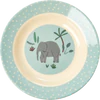 Rice Melamin Kinderschüssel - Blau - Jungle Animals Print 