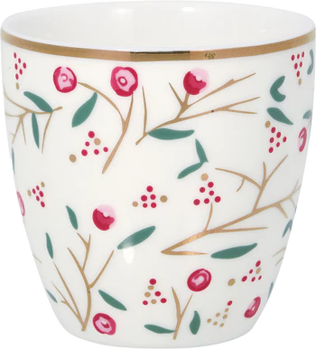 Greengate Maise White Mini Latte cup