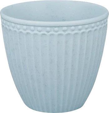 Greengate Alice Latte Cup in Ice Blue – Hochwertiger Porzellan Latte Cup, ca. 10 cm Durchmesser, ca. 9 cm Höhe