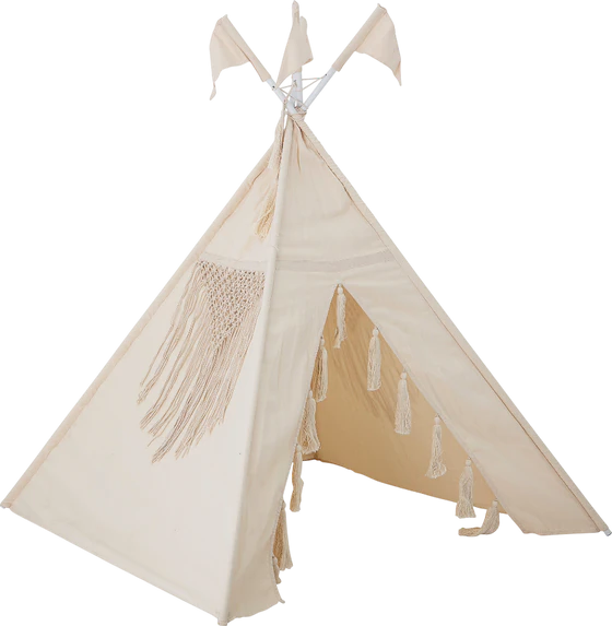 Spielzelt Kinder Bloomingville Fardin Baumwolle Natur
