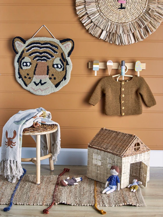 Wandgarderobe Kinderzimmer Bloomingville Zyon Braun FSC®