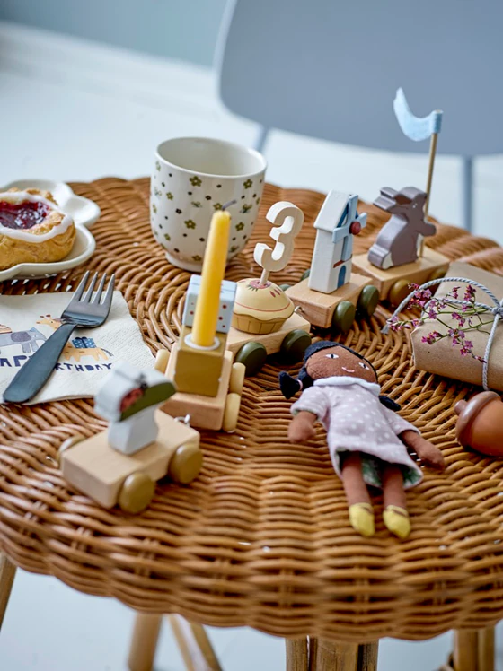 Geburtstagszug Bloomingville MINI Alfi Braun FSC®100% MDF