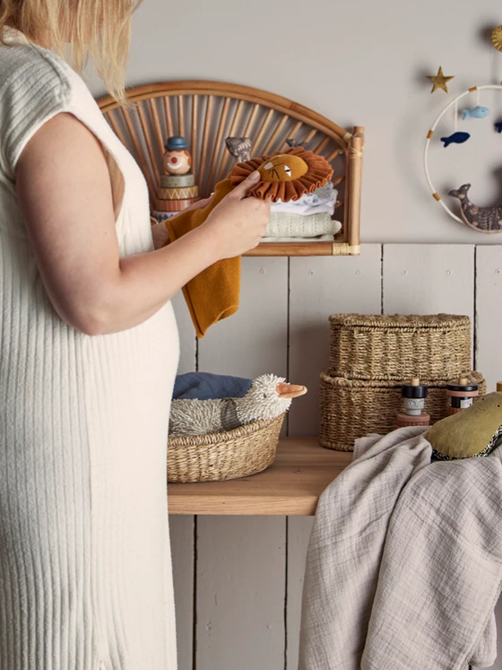 Kuscheltier-Decke Löwenkopf Braun Bloomingville MINI Baumwolle