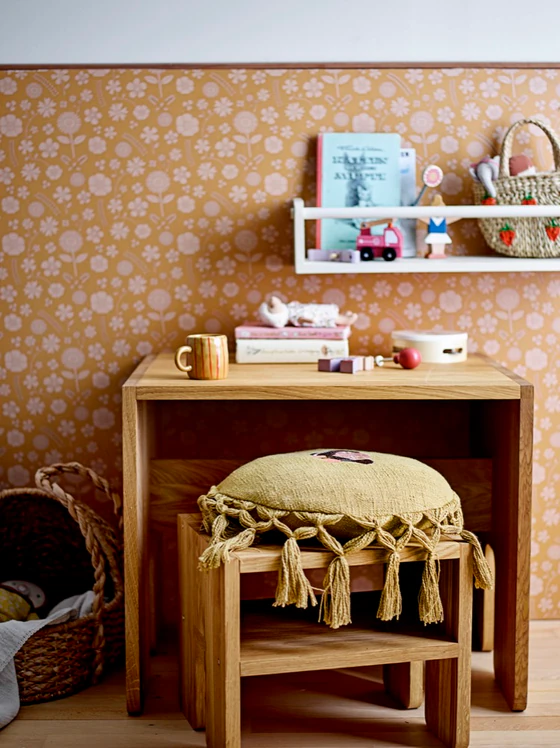 Dekokissen Bloomingville Elinna Gelb Baumwolle – Kinderzimmer Highlight
