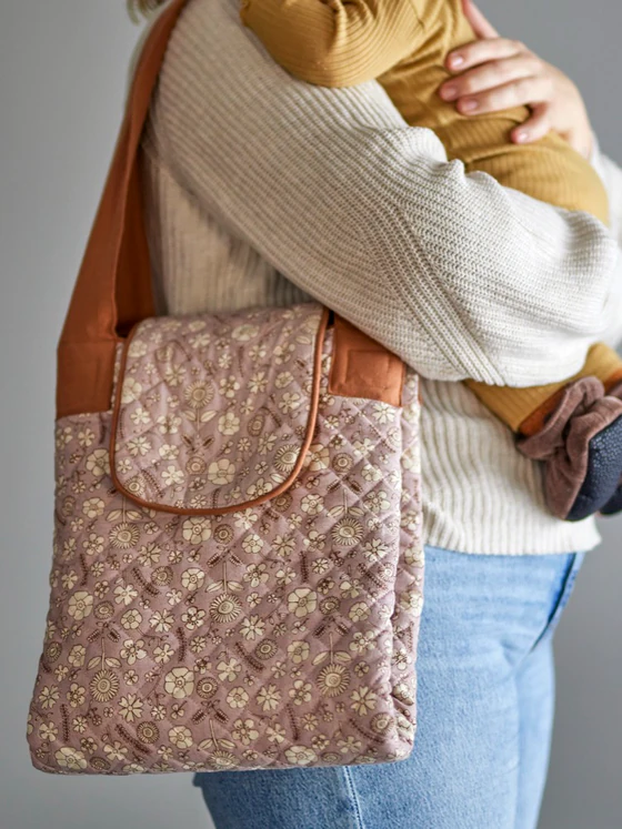 Wickelauflage für Babys Bloomingville Thanne Braun Baumwolle