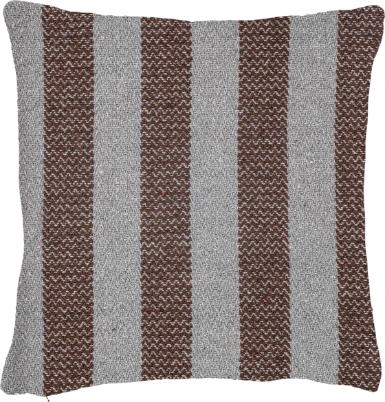 Dekokissen Bloomingville Nann Braun Recycelte Baumwolle 40x40