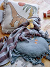 Kinderdecke Bloomingville Nann Braun Recycelte Baumwolle