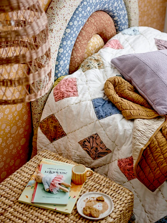 Dekokissen Bloomingville Kita Violett Baumwolle – Weiche Haptik