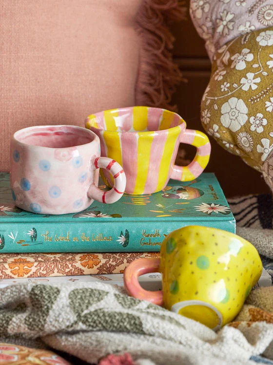 Kindertasse Steingut Bloomingville Nini Rosa – Spülmaschinenfest