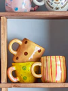 Kindertasse Steingut Gelb Nini Bloomingville MINI Robust