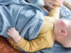 Babydecke Musselin Bloomingville Blau Baumwolle weich