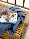 Babydecke Musselin Bloomingville Blau Baumwolle weich