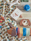 Kinderdecke Bloomingville Charlie Braun Recycelte Baumwolle