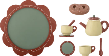 Teeservice-Spielset für Kinder Bloomingville Bette Braun MDF