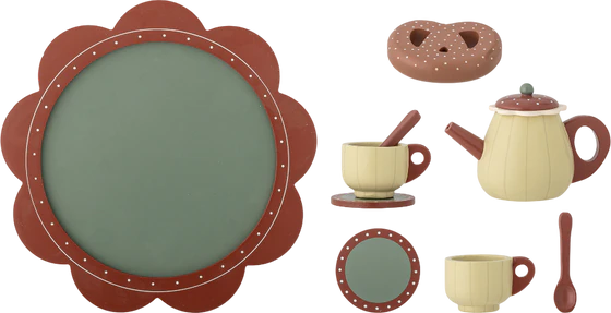 Teeservice-Spielset für Kinder Bloomingville Bette Braun MDF