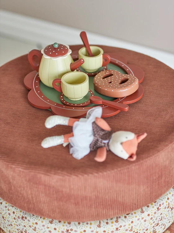 Teeservice-Spielset für Kinder Bloomingville Bette Braun MDF
