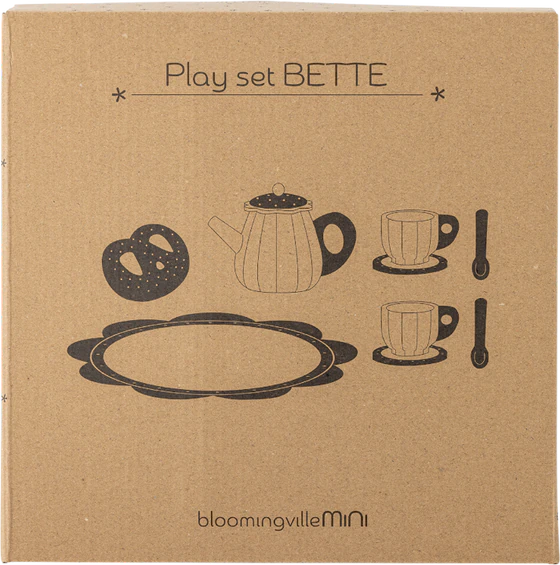 Teeservice-Spielset für Kinder Bloomingville Bette Braun MDF