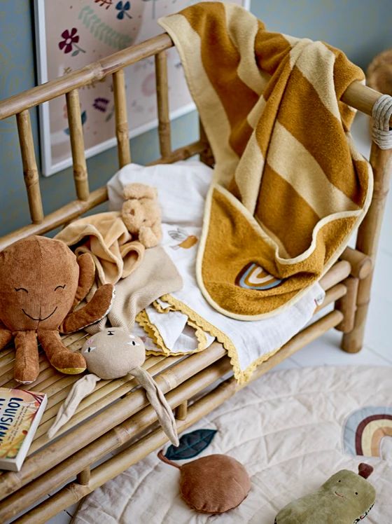 Runde Baby-Spielmatte Bloomingville Agnes Weiß Baumwolle 100 cm