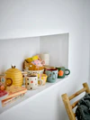Kindertasse Steingut Bloomingville Addy Grün – Unikat für Kinder