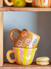 Kindertasse Steingut Bloomingville Addy Braun Unikat