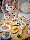 Kindergeschirr-Set Bloomingville Agnes Weiß Steingut Unikat