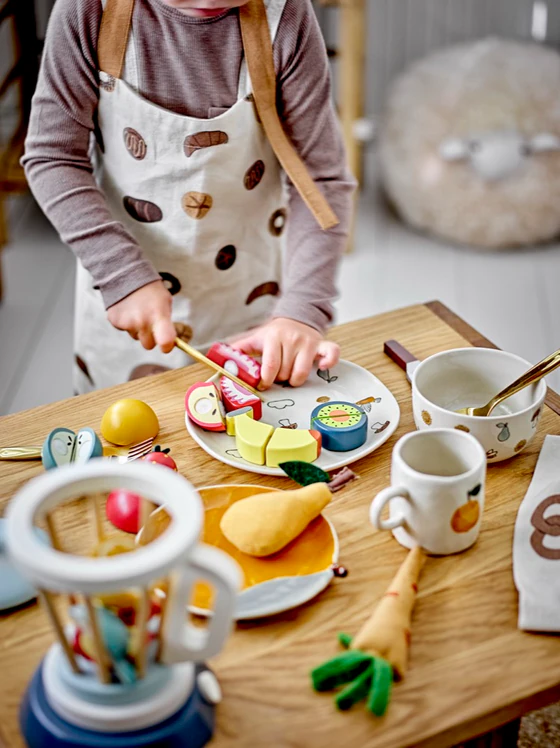 Kindergeschirr-Set Bloomingville Agnes Weiß Steingut Unikat