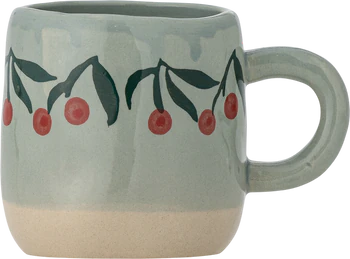 Kindertasse Steingut Bloomingville Millie Blau – Handbemalt Unikat