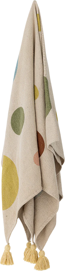 Kinderdecke Bloomingville MINI Clennie Natur Recycelt Punkte