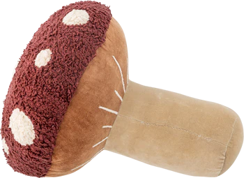 Dekokissen Kinderzimmer Bloomingville MINI Mushroom Rot Baumwolle