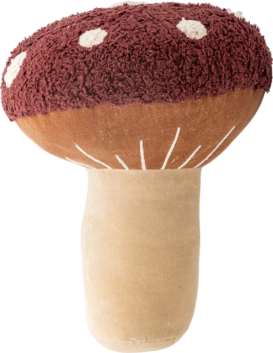 Dekokissen Kinderzimmer Bloomingville MINI Mushroom Rot Baumwolle
