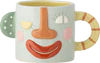 Kindertasse Steingut Blau Bloomingville – Handbemalt Unikat