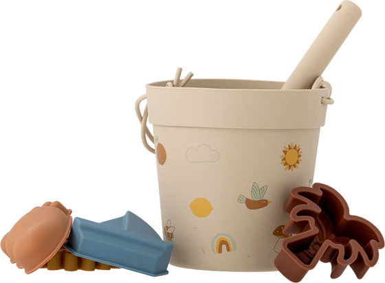 Sandspielzeug-Set Kinder Bloomingville Agnes Natur Silikon