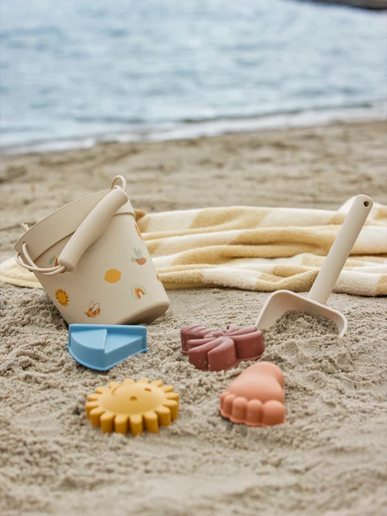 Sandspielzeug-Set Kinder Bloomingville Agnes Natur Silikon
