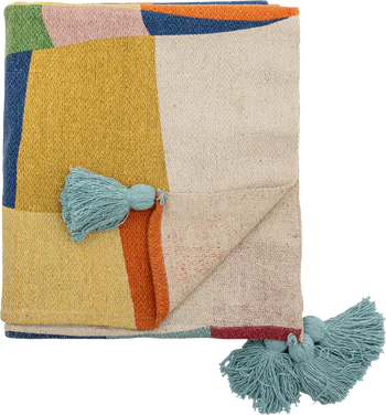 Wohndecke Kinder Bloomingville Colorine Natur Recycelt Vegan