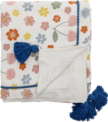 Kinderdecke Bloomingville MINI Cherry Rose Recycelt Kuschelweich