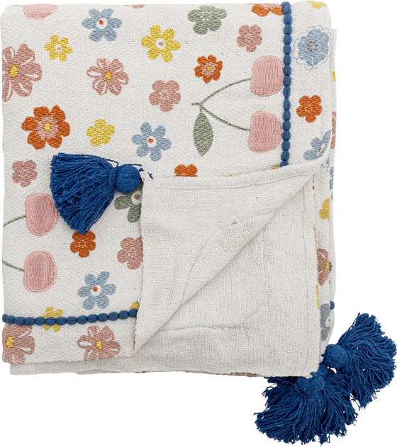 Kinderdecke Bloomingville MINI Cherry Rose Recycelt Kuschelweich