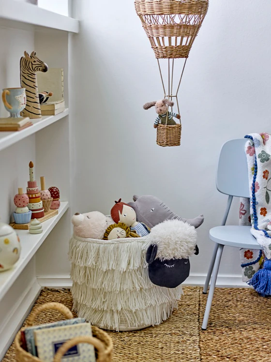 Kinderdecke Bloomingville MINI Cherry Rose Recycelt Kuschelweich