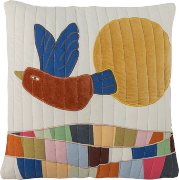 Dekokissen Kinderzimmer Bloomingville MINI Colorine Natur Baumwolle