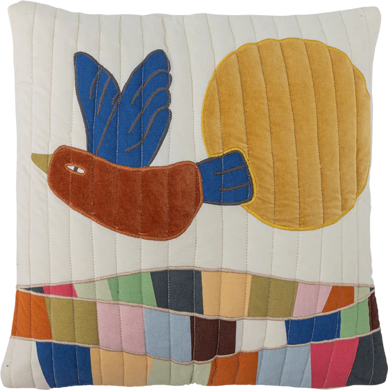 Dekokissen Kinderzimmer Bloomingville MINI Colorine Natur Baumwolle