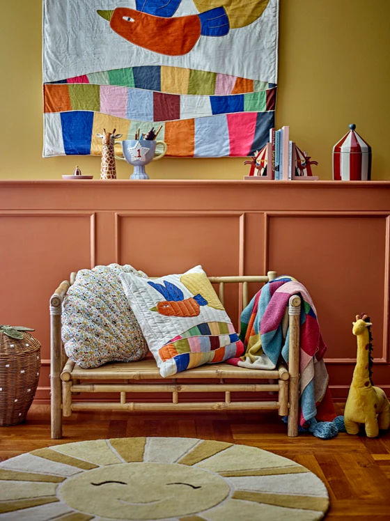 Dekokissen Kinderzimmer Bloomingville MINI Colorine Natur Baumwolle