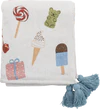 Kinderdecke Bloomingville Sweets Natur recycelte Baumwolle