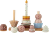 Stapelturm-Spielzeug Bloomingville MINI Celebrate Natur Holz