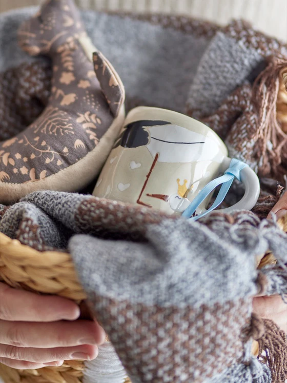 Kindertasse Steingut Natur Bloomingville Bambino – Handgefertigt Unikat