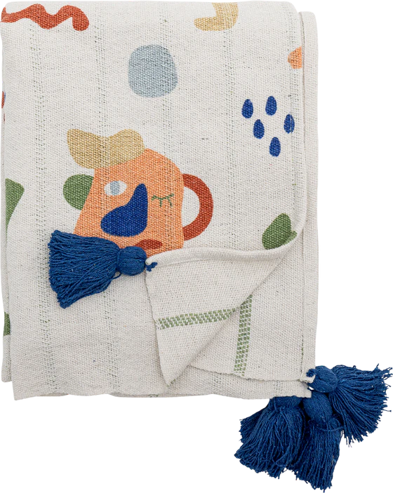 Kinderdecke Bloomingville Sylvie Natur Recycelt Fruchtmotive