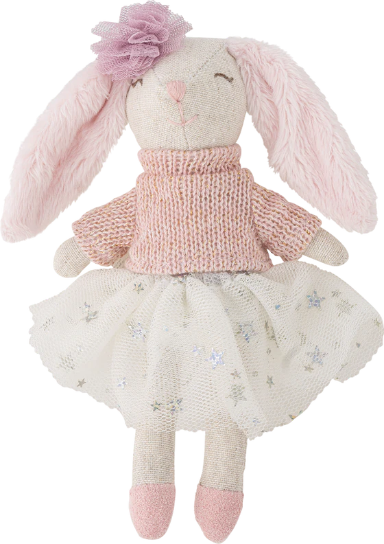 Weiches Stoff-Kuscheltier-Set Milly Puppe Braun Bloomingville MINI