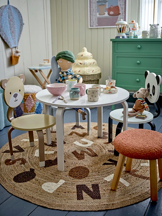 Kinderhocker Bloomingville MINI Aksel Braun – Skandi-Design