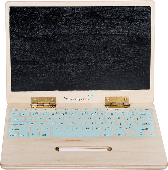 Spielzeug-Laptop Holz Bloomingville MINI Elena Natur FSC-zertifiziert