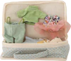 Weichpuppe Bloomingville MINI Lara Braun mit Stoffkoffer