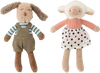 Kuscheltier-Set Bloomingville Sol & Teo Braun Baumwolle weich