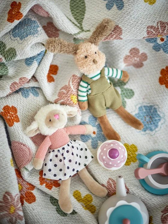 Kuscheltier-Set Bloomingville Sol & Teo Braun Baumwolle weich